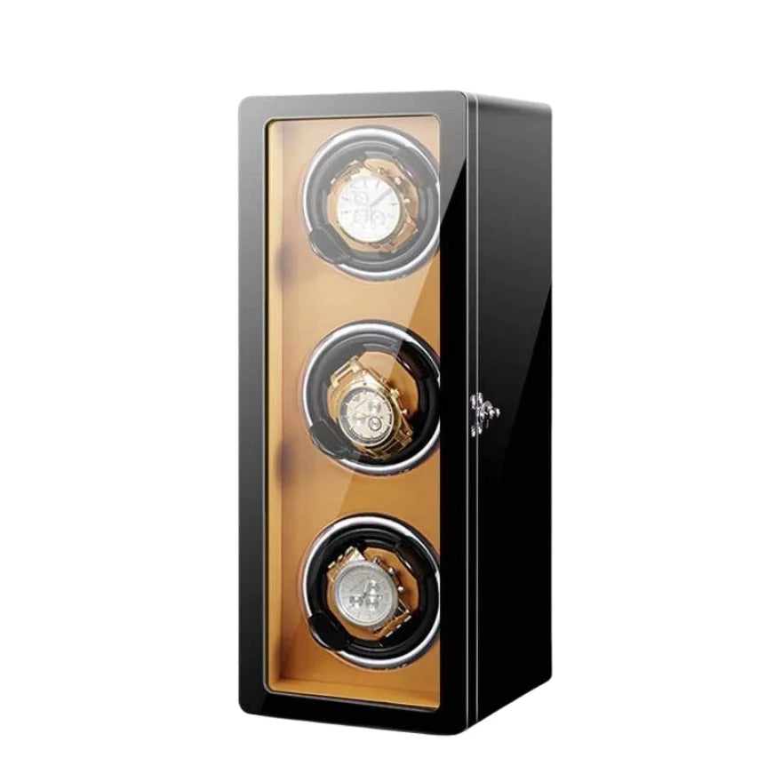 Remontoir Montre Vertical Cuir 3 Slots-1-Le Remontoir