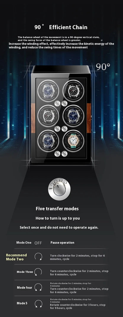 Remontoir Montre Vertical Piano 3 Slots