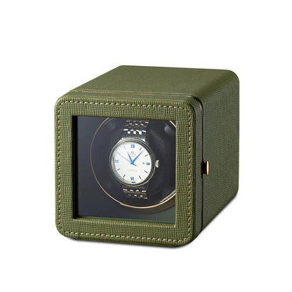 Remontoir Montre - Cube Moderne Vert-1-Le Remontoir