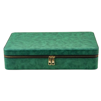 Boite à montre - Trousse Spacieuse verte Emeraude-2-Plus de 8 montres,Skaï