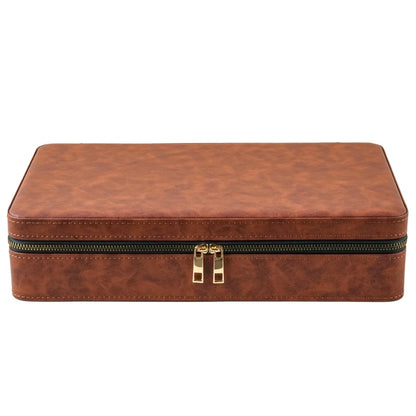 Boite à montre - Trousse Spacieuse Marron-2-Plus de 8 montres,Skaï