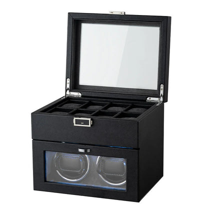 Remontoir Montre Luxueux Noir avec rangement-1-Le Remontoir