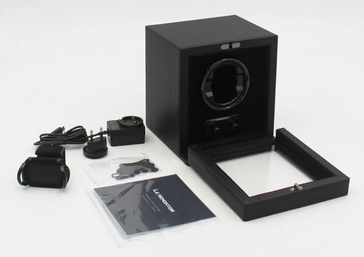 Remontoir Cube Divan · 1 montre · Noir Onyx