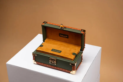 Boite à Montre Saffiano Olive Green 3 Slots-3-Le Remontoir
