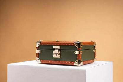 Boite à Montre Saffiano Olive Green 6 Slots-5-Le Remontoir