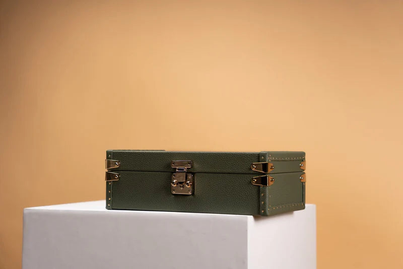 Boite à Montre Togo Khaki Green 8 Slots-4-Le Remontoir