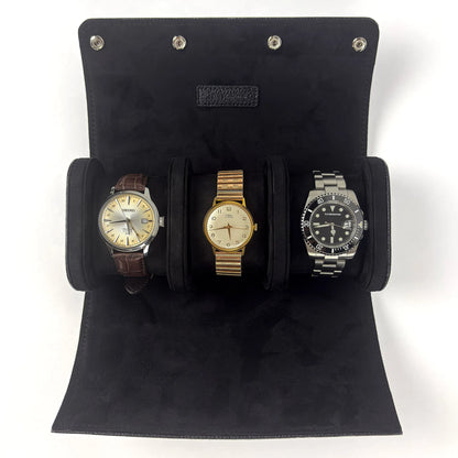 Étui Voyage · 3 montres · Noir Onyx