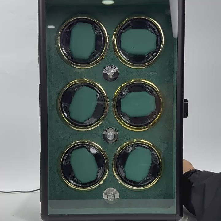 Remontoir Montre sextuor moderne Vert