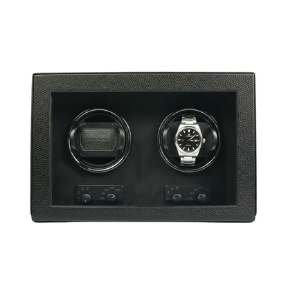 Remontoir Cube Divan · 2 montres · Noir Onyx