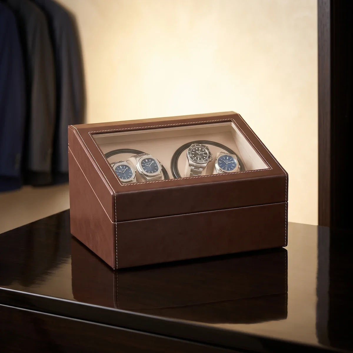 Remontoir montre - Coffret Classique Marron